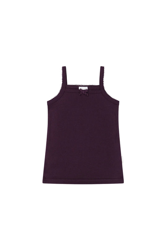 Organic Cotton Modal Singlet | Fig