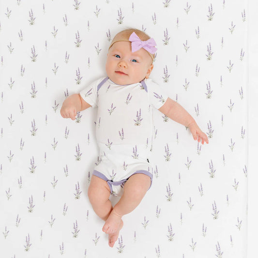 Bamboo Cotton Bodysuit | Lavender