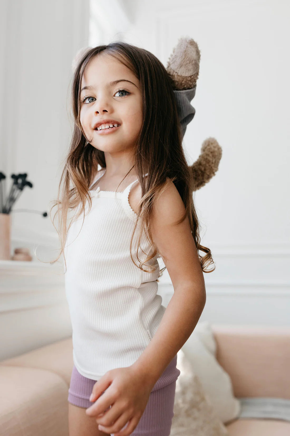 Organic Cotton Modal Singlet | Milk