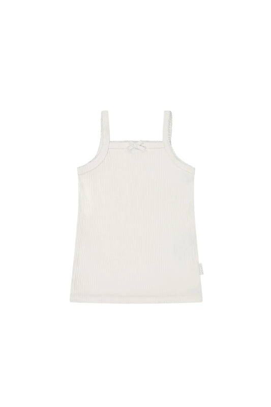 Organic Cotton Modal Singlet | Milk