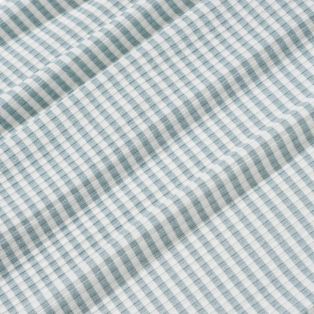 Two-Piece Bamboo Pajama Set | Blue Small Stripe