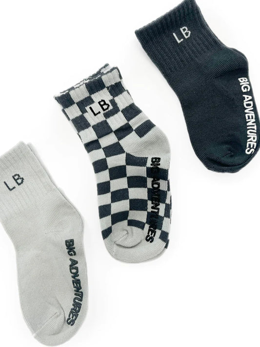 Sock 3 Pack | Check Mix