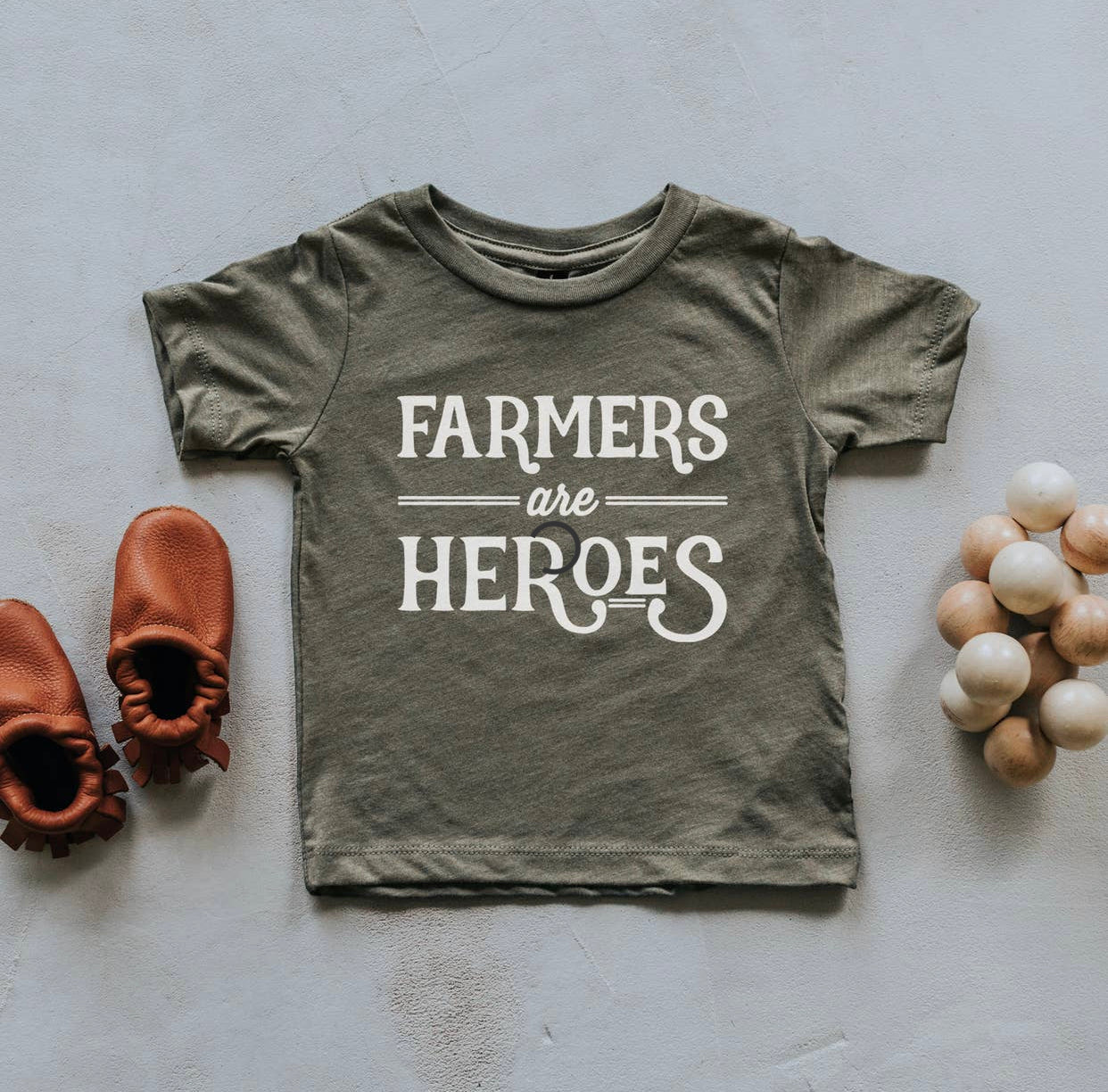 Farmers Are Heroes Tee | Olive