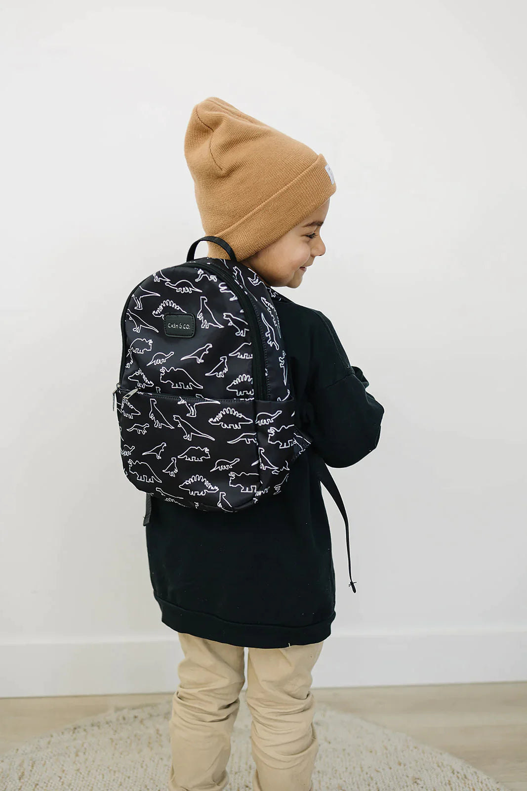 Black Dino Backpack