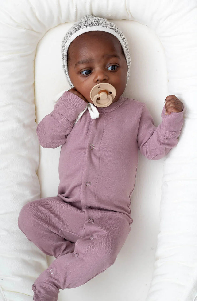 Lavender Footed Sleeper | Snap Buttons