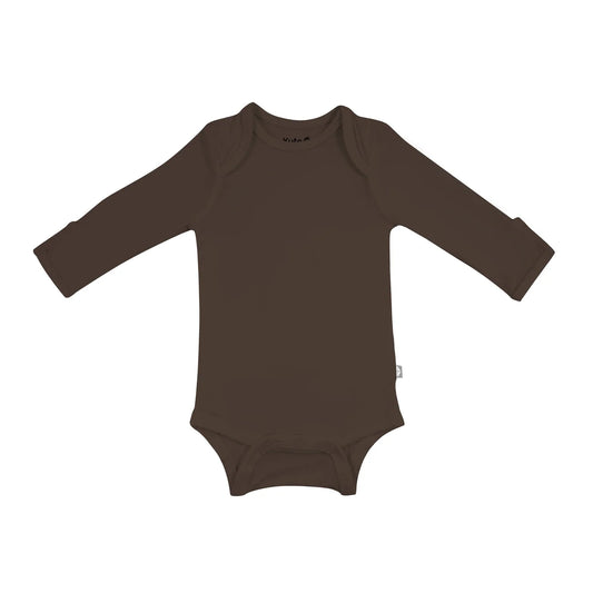 Bamboo Long Sleeve Bodysuit | Espresso