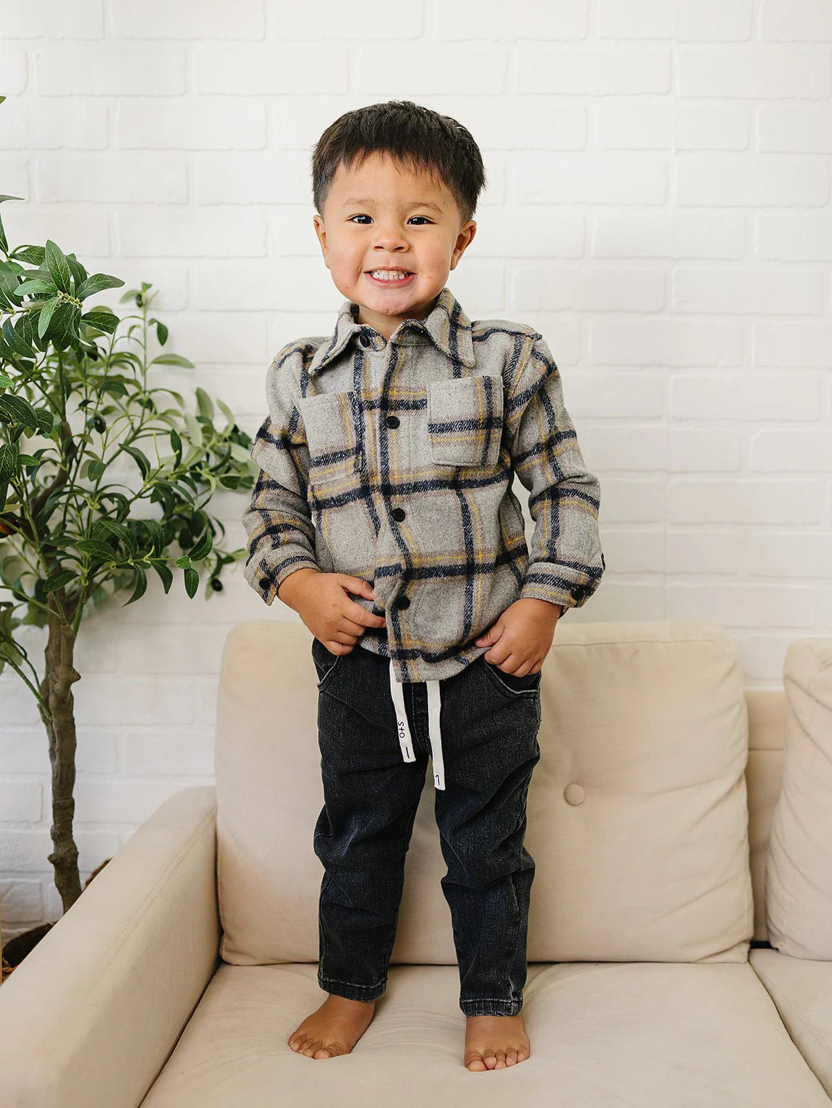 Max Button Up Shirt | Grey