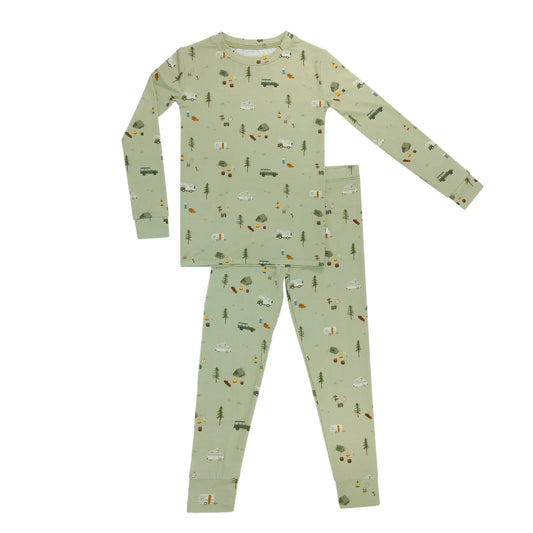 Two-Piece Bamboo Pajama Set | Happy Camper