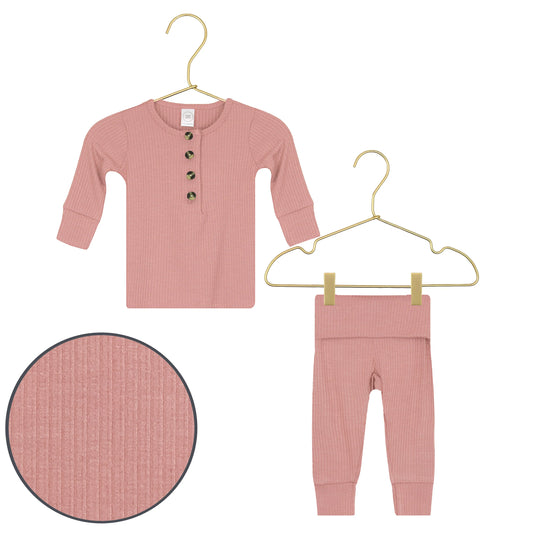 Jane Ribbed Top & Bottom Set