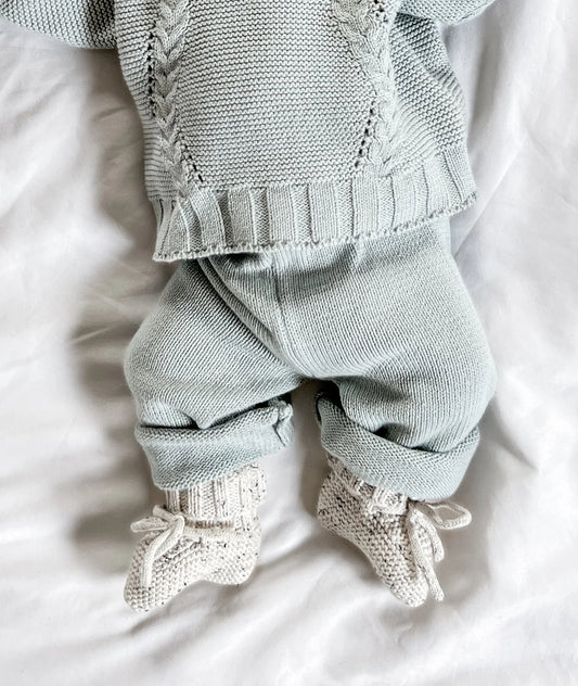 Luna + Luca Knit Pants | Frosty Blue