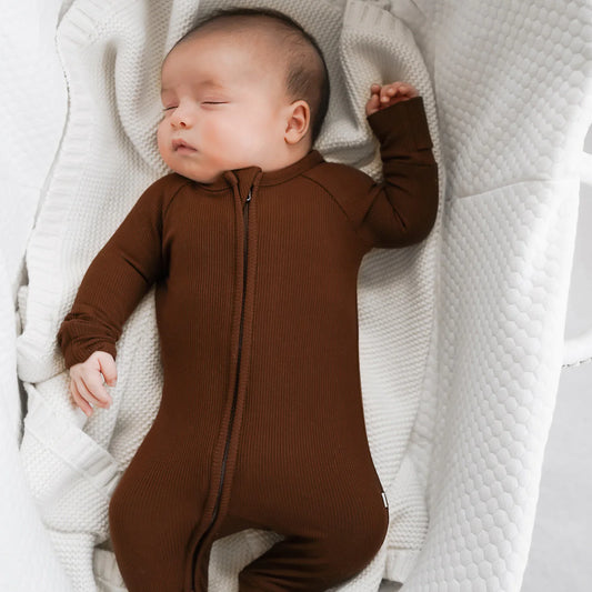 Ribbed Convertible Zip Sleeper | Pinecone