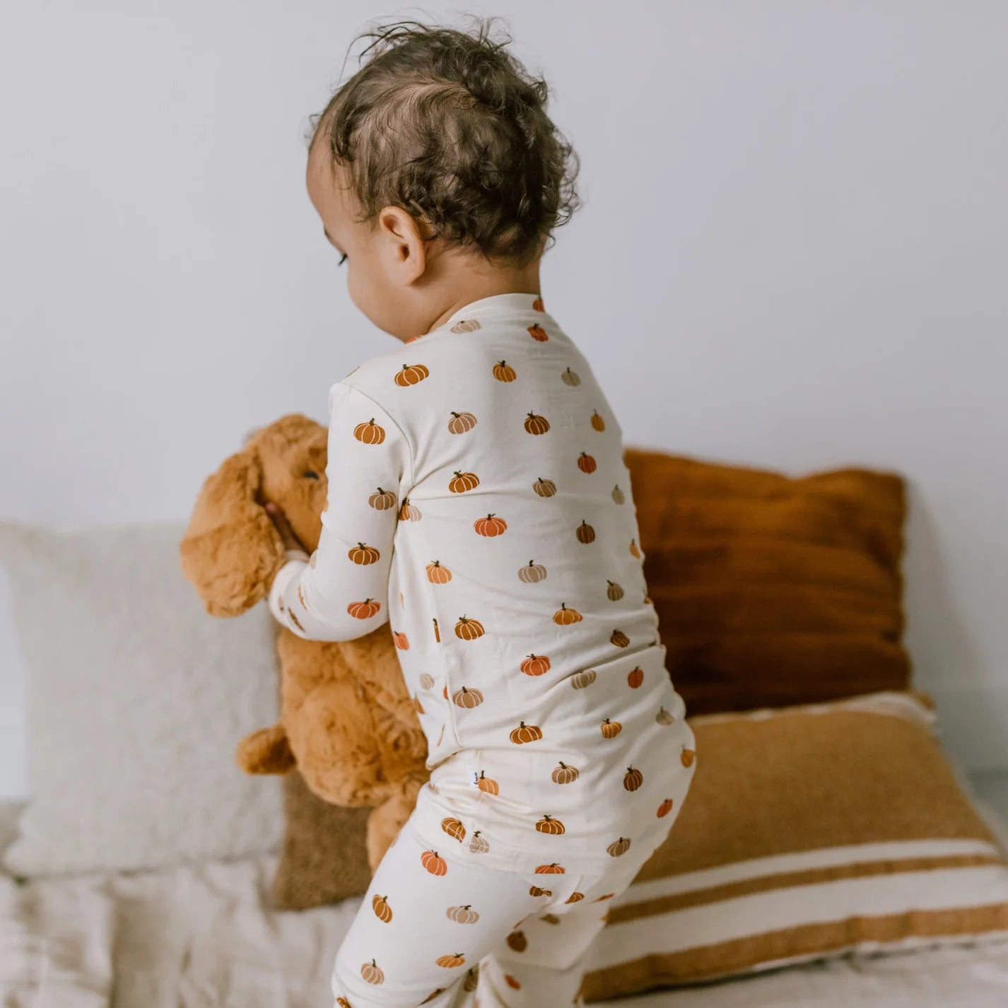 Two-Piece Bamboo Pajama Set | Pumpkins