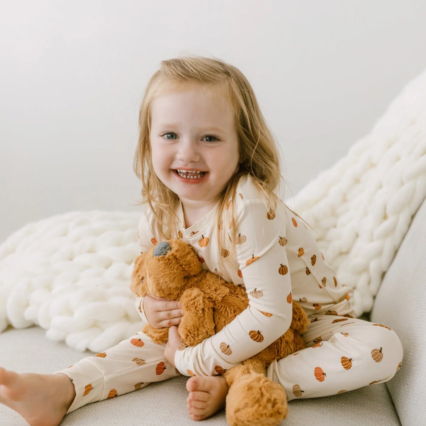 Two-Piece Bamboo Pajama Set | Pumpkins
