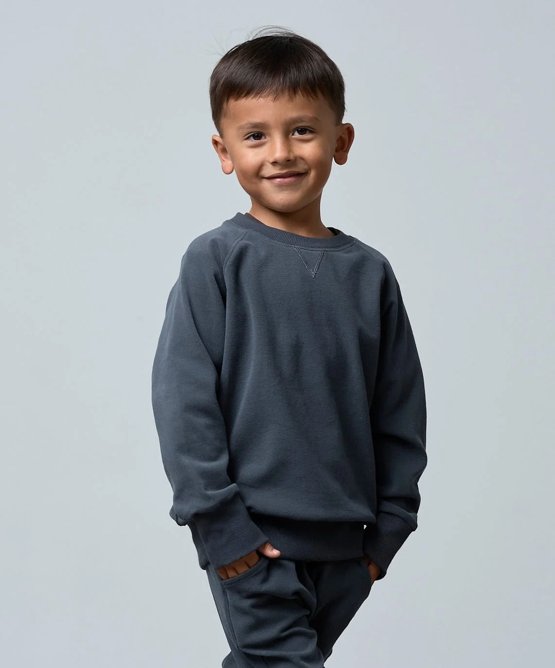 Raglan Crewneck | Blue