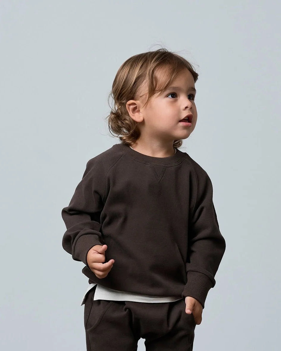Raglan Crewneck | Brown