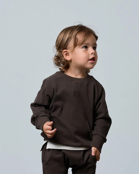 Raglan Crewneck | Brown