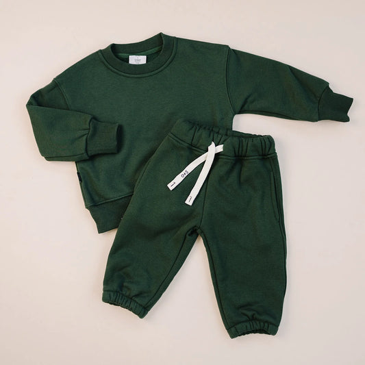 Ridge Sweatshirt & Sweatpant Set | Green