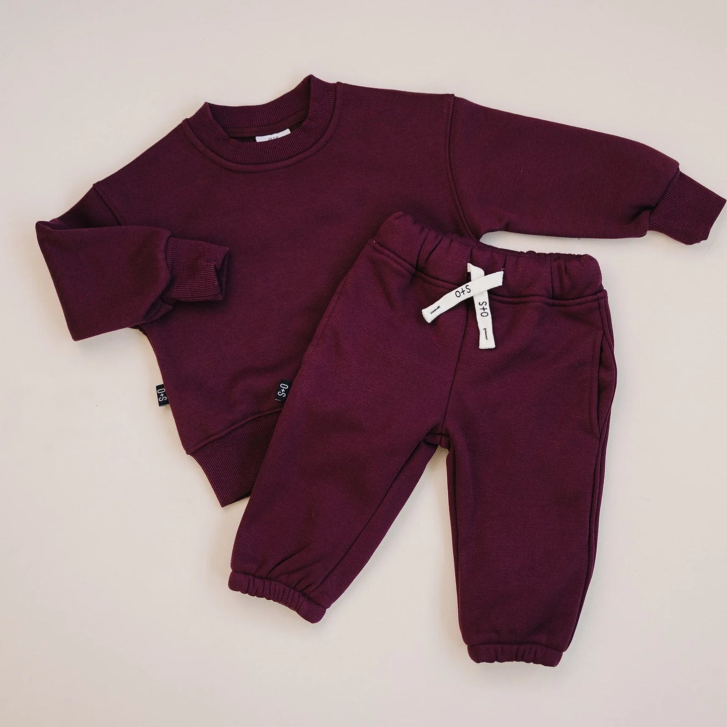 Ridge Sweatshirt & Sweatpant Set | Maroon