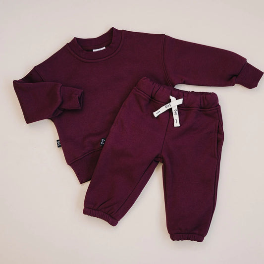 Ridge Sweatshirt & Sweatpant Set | Maroon