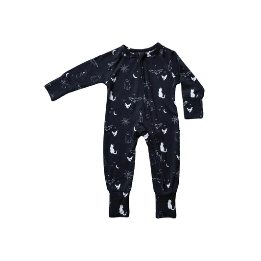 PRE-ORDER Spooky | Bamboo Zip Romper