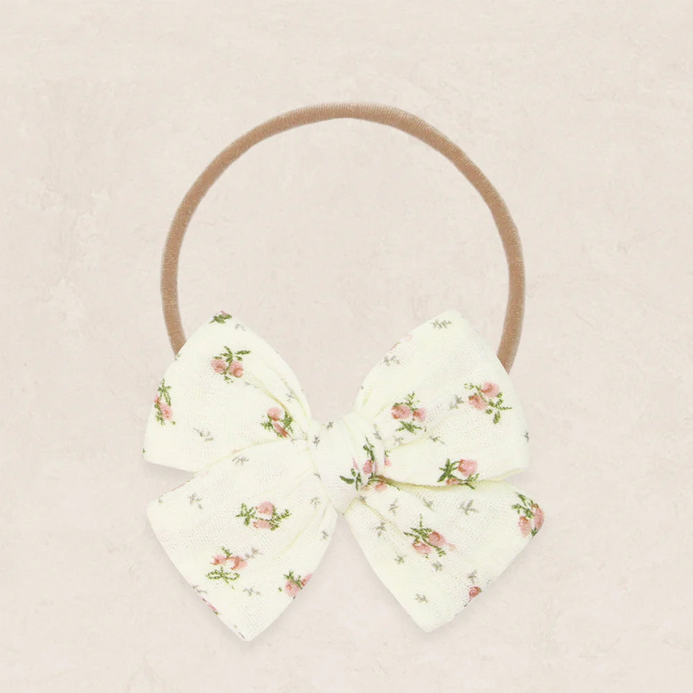 Rose Floral Adventure Bow | Nylon Headband