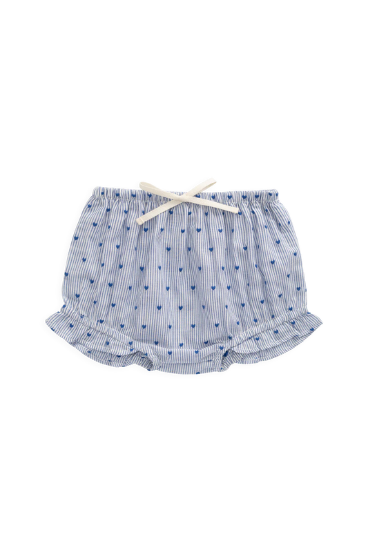 Frill Bloomer | Mon Amour Blue Hearts & Stripes