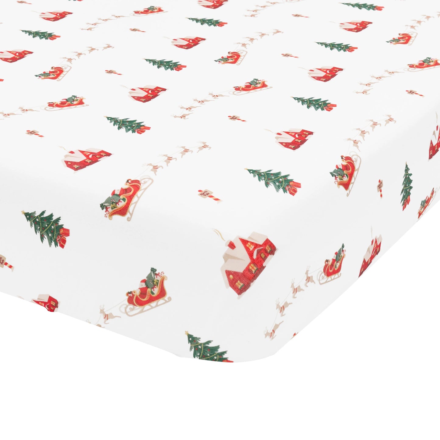 Bamboo Twin Sheets | Santa’s Sleigh