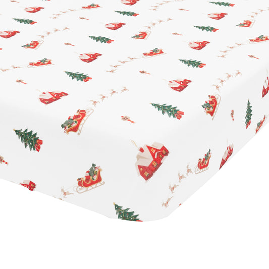 Bamboo Twin Sheets | Santa’s Sleigh