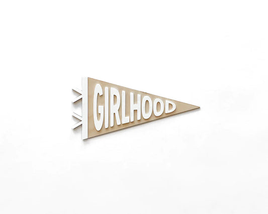 Girlhood Shelf Sign