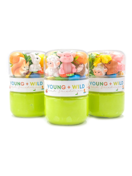 Grab & Go Dough Jar | Spring Animals