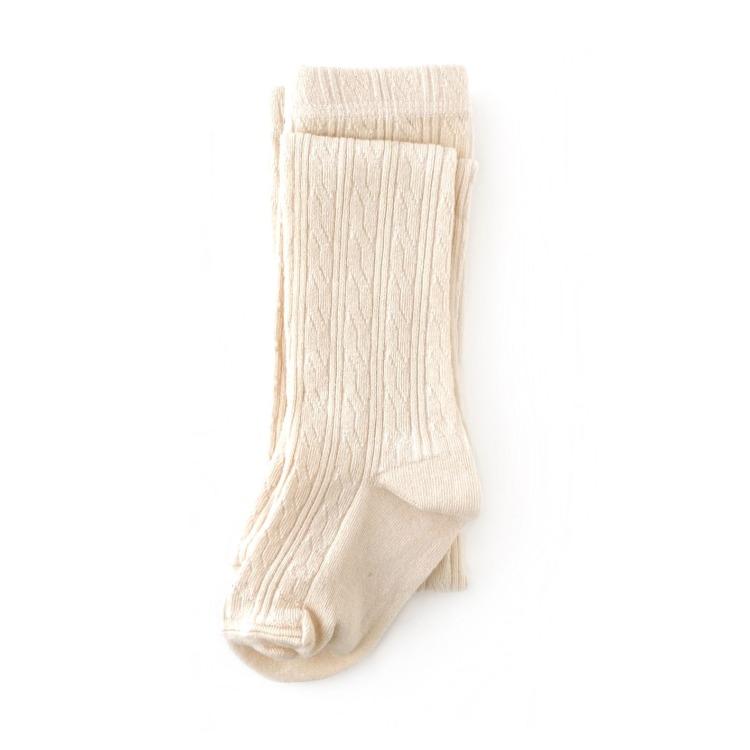 Cable Knit Tights | Vanilla
