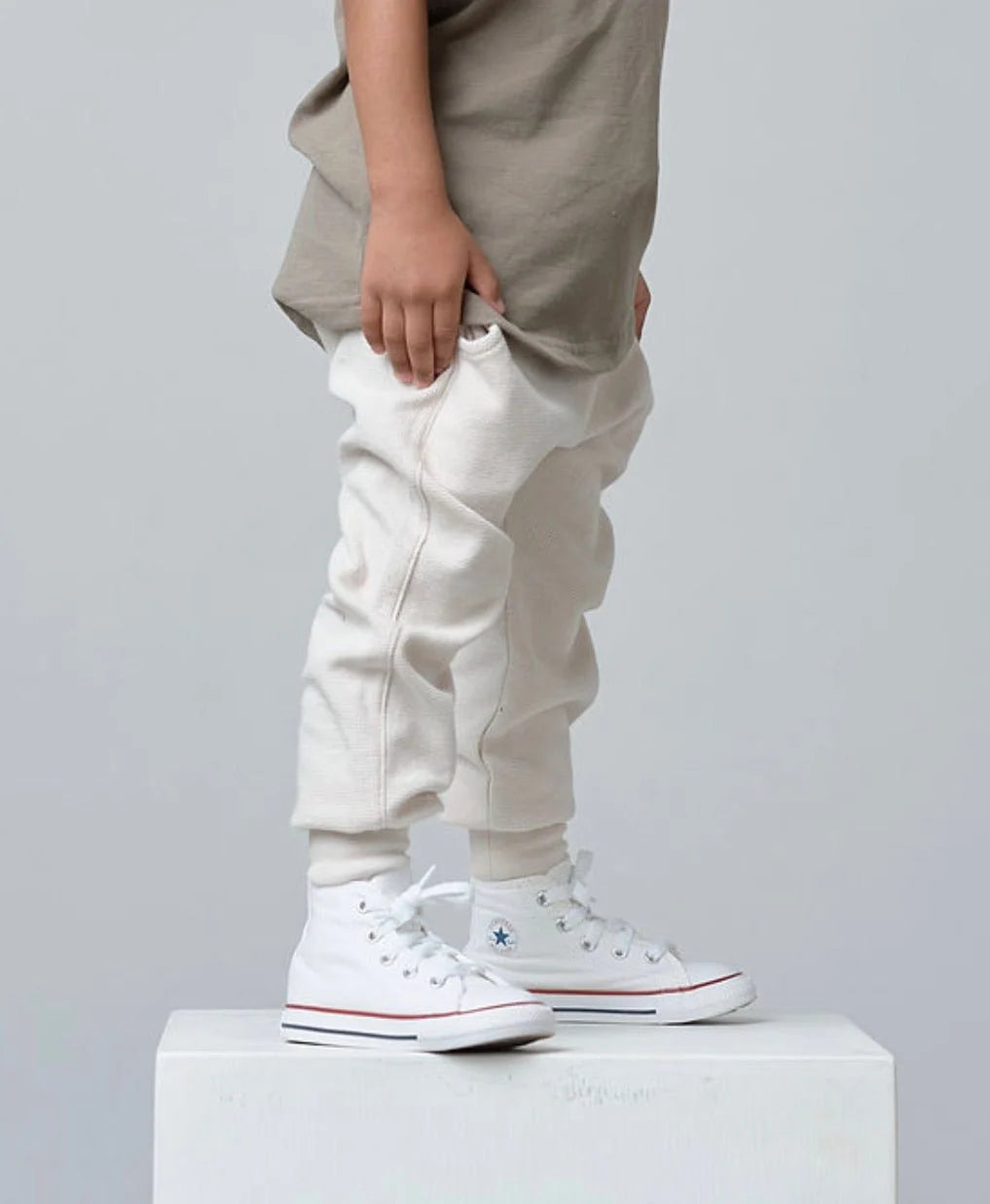 Waffle Jogger | Cream