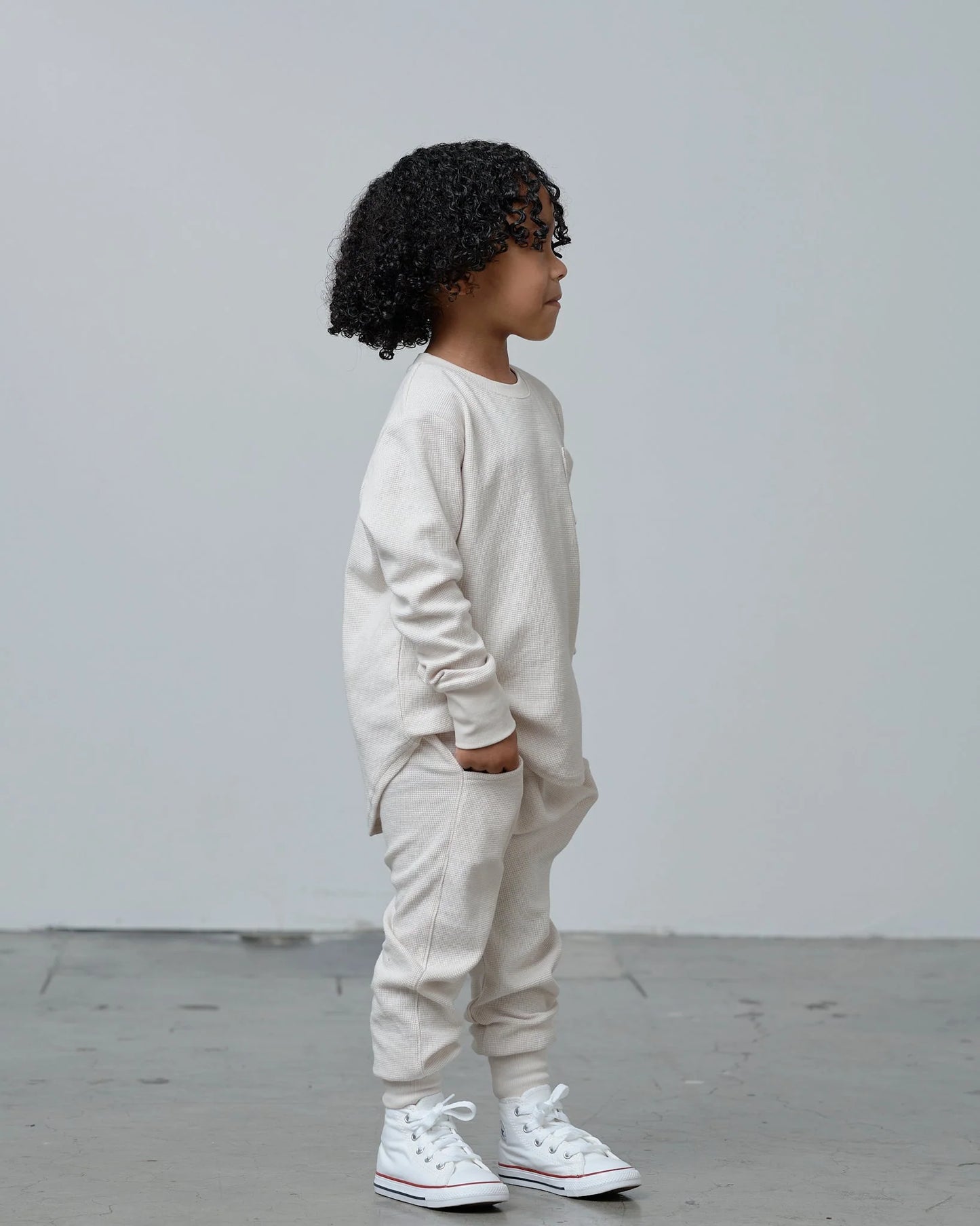 Waffle Jogger | Cream