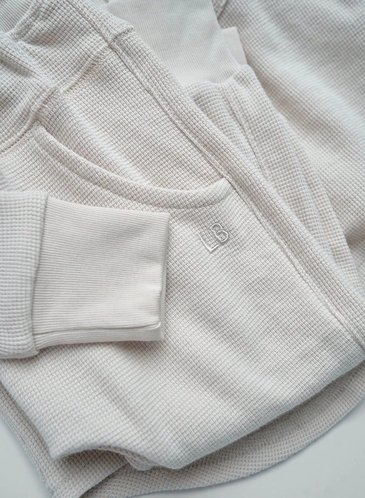 Waffle Jogger | Cream