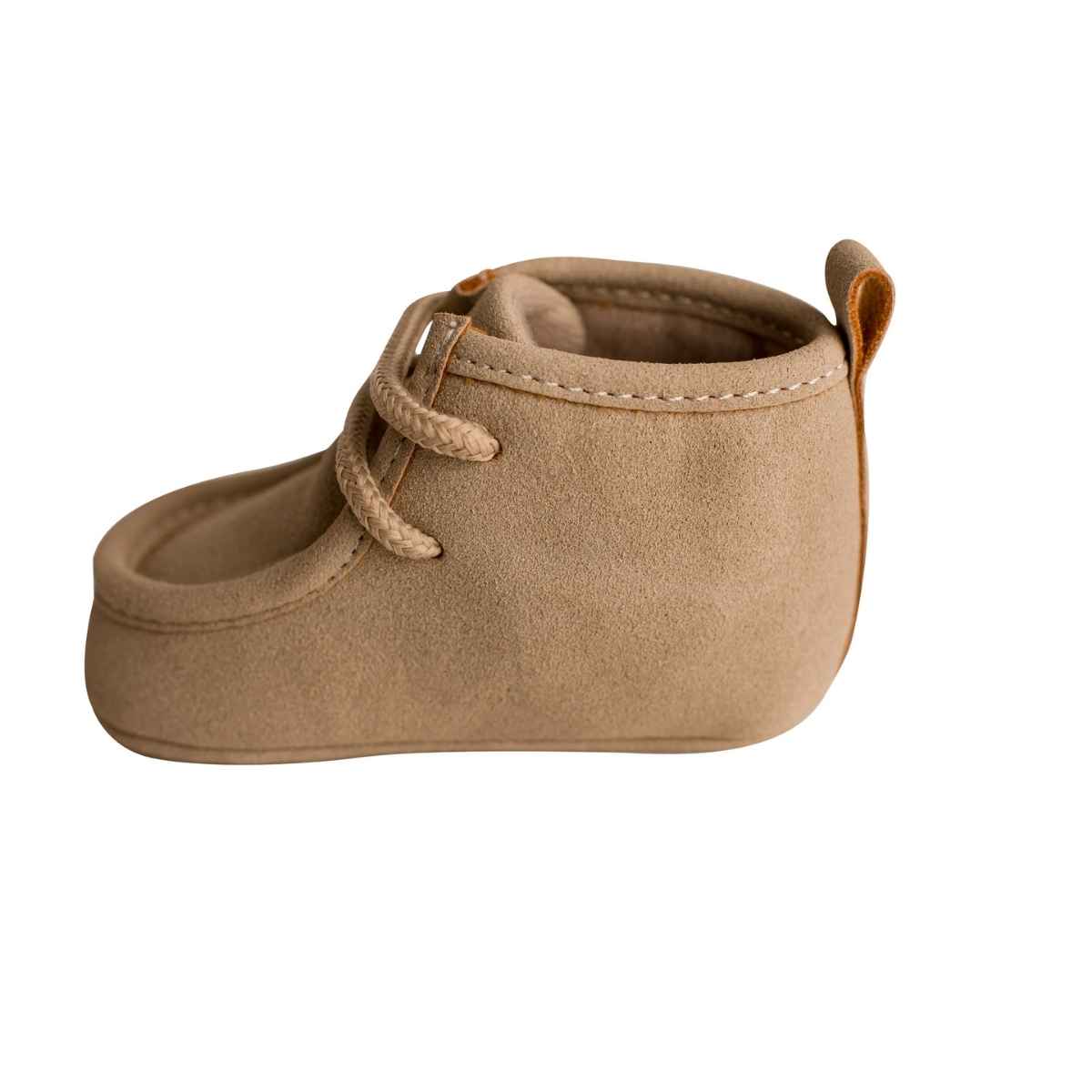 Wally Infant Soft Sole Wallabee Booties | Tan