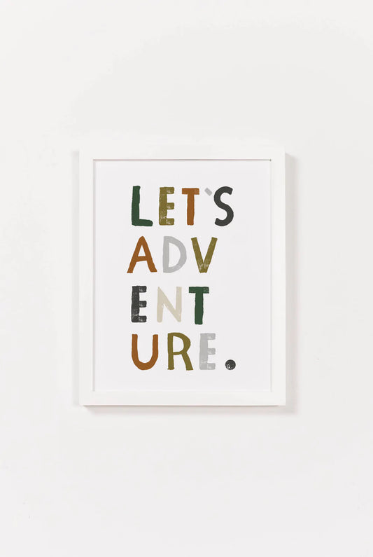 Let's Adventure Art Print  11x14