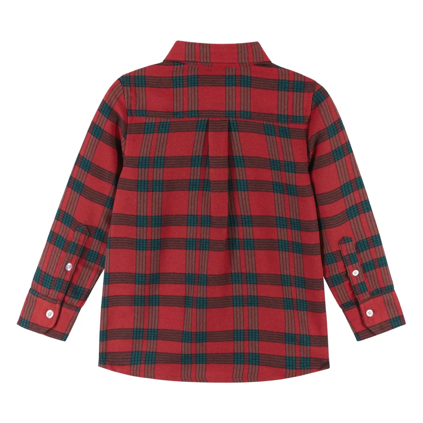 Red Holiday Plaid Buttondown Shirt & Bowtie Set