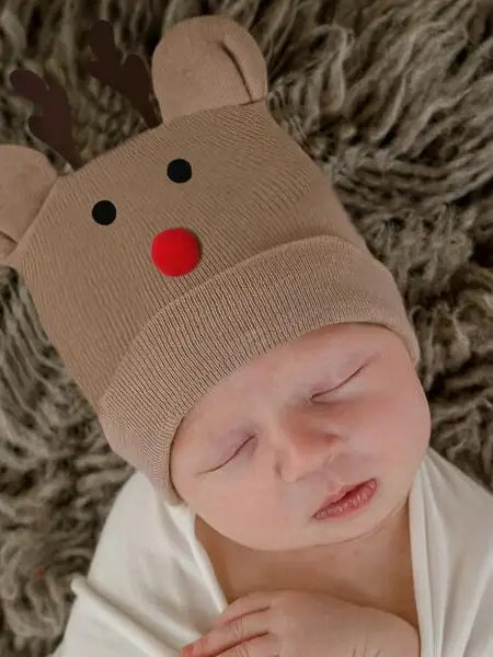Reindeer Hospital Hat | Brown