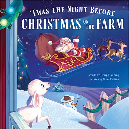 'Twas the Night Before Christmas on the Farm Book