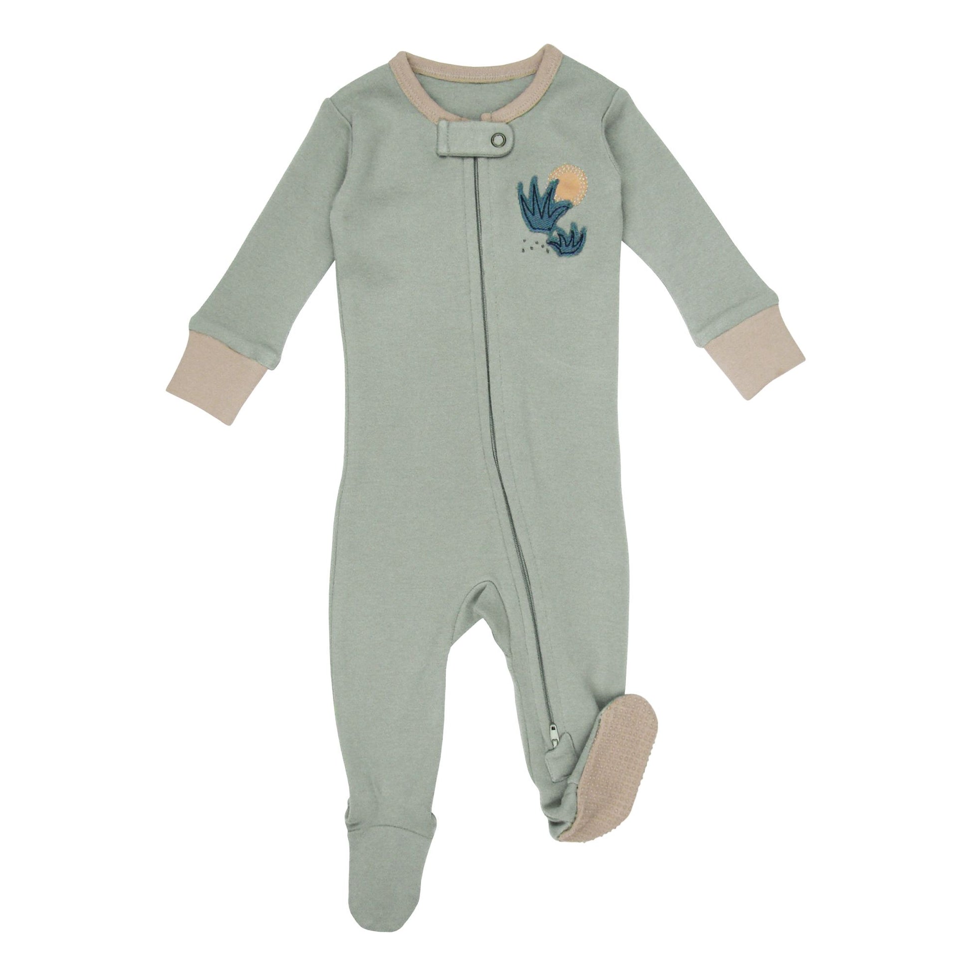 L'ovedbaby Unisex Baby Organic 2-Way Zipper Footie