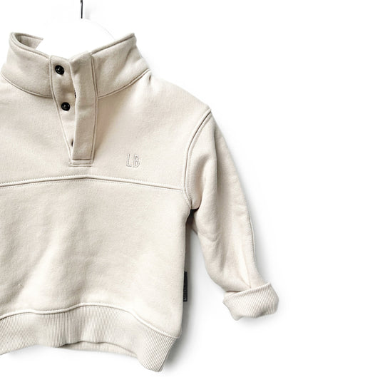 Mock Neck Pullover | Ivory