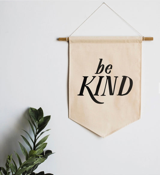 Be Kind Canvas Banner