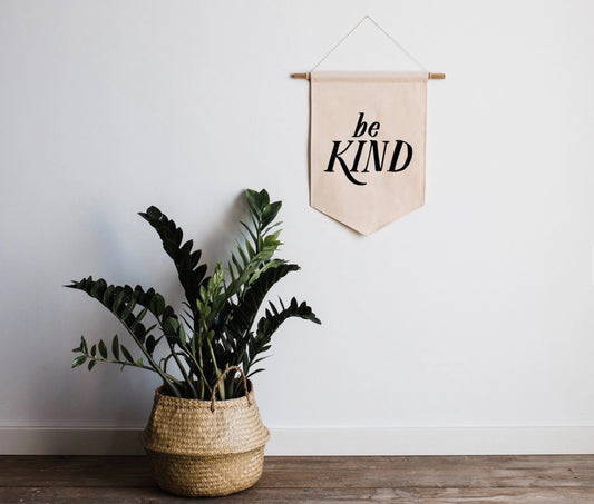 Be Kind Canvas Banner