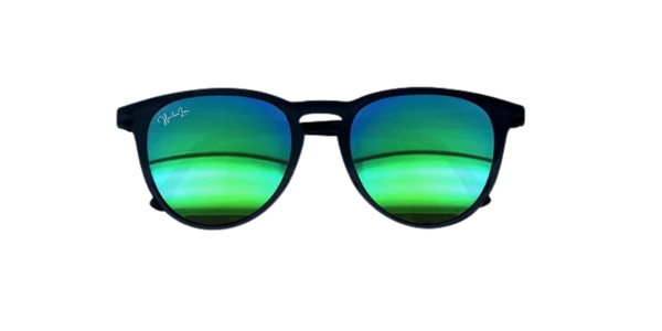 Adult Classic Sunny | Black with Mirror Green Lens