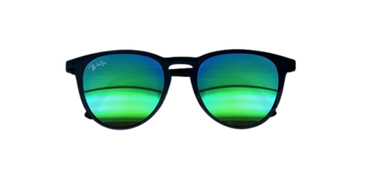 Adult Classic Sunny | Black with Mirror Green Lens