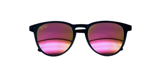 Adult Classic Sunny | Black with Mirror Pink Lens