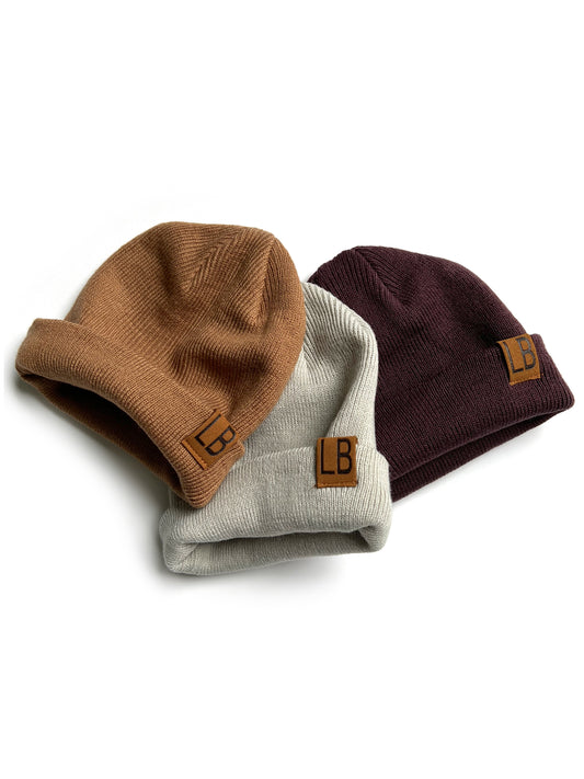 Knit Beanie | Black Cherry