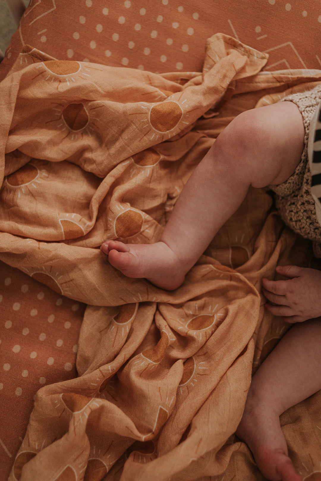 Golden Hour Muslin Swaddle