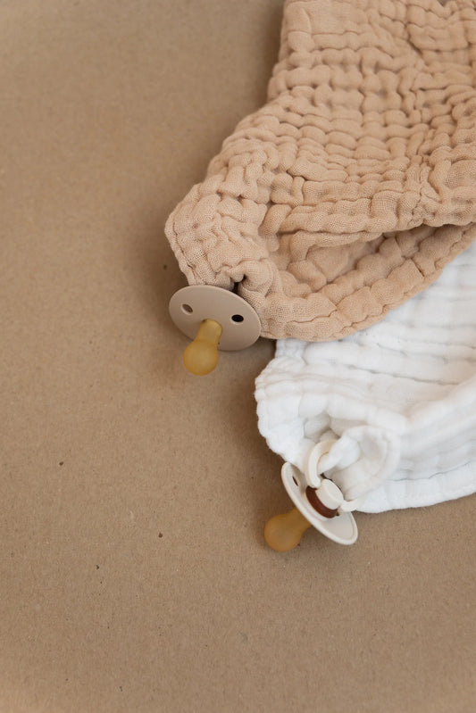 Gauze Pacifier Lovey | beige