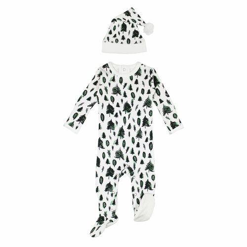 Holiday Footie Sleeper & Cap Set | Oh, Christmas Tree